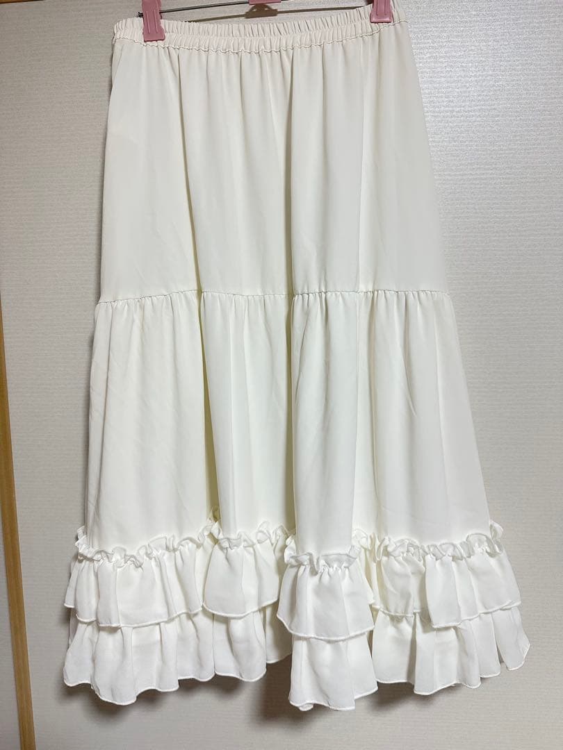【axesfemme kawaii】ミディフリルペチスカート 3色セット