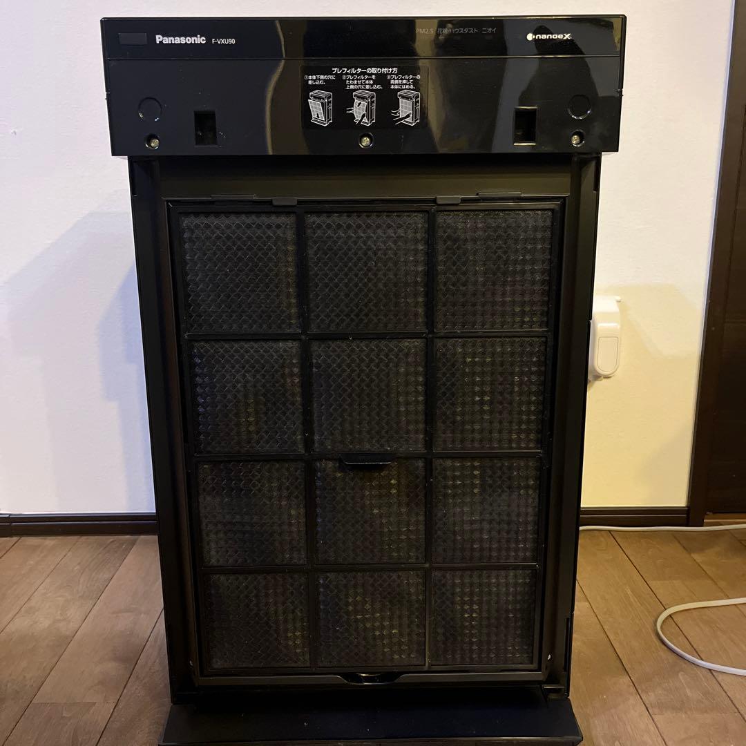 Panasonic F-VXU90 2021年製 加湿空気清浄器 木目調