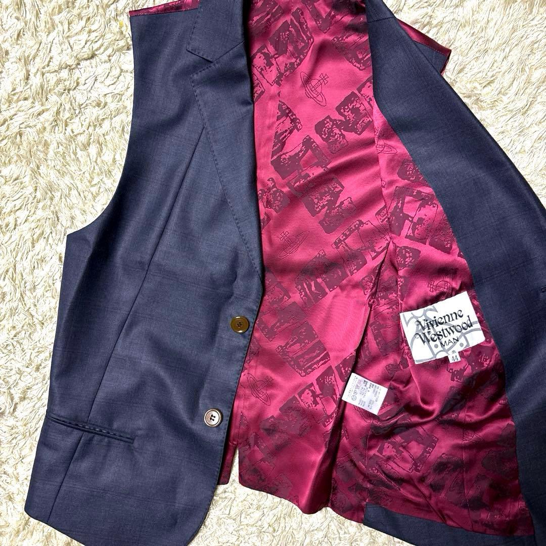 Vivienne Westwood MAN ベスト ジレ オーブ 結婚式 裏地柄