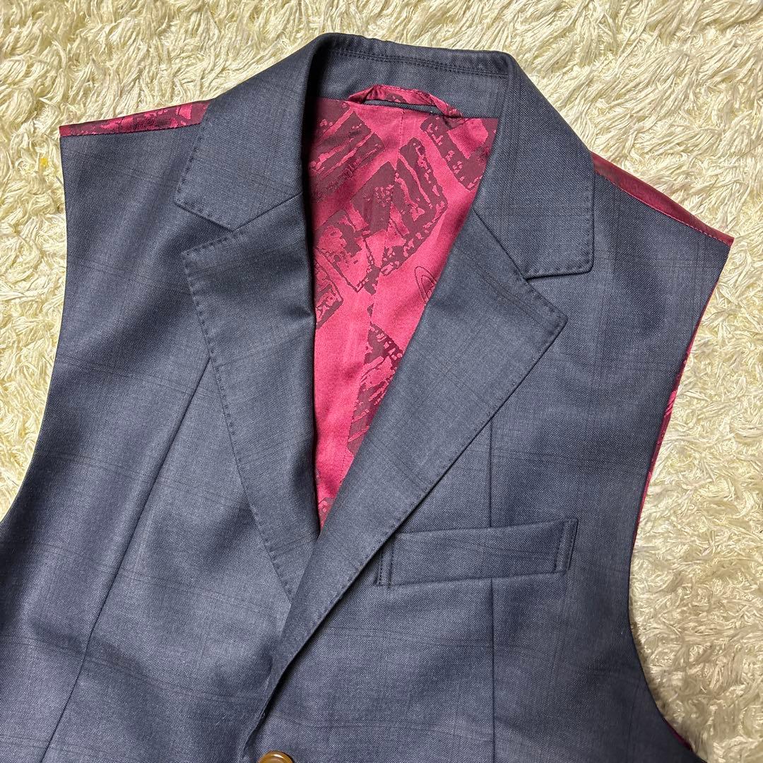 Vivienne Westwood MAN ベスト ジレ オーブ 結婚式 裏地柄