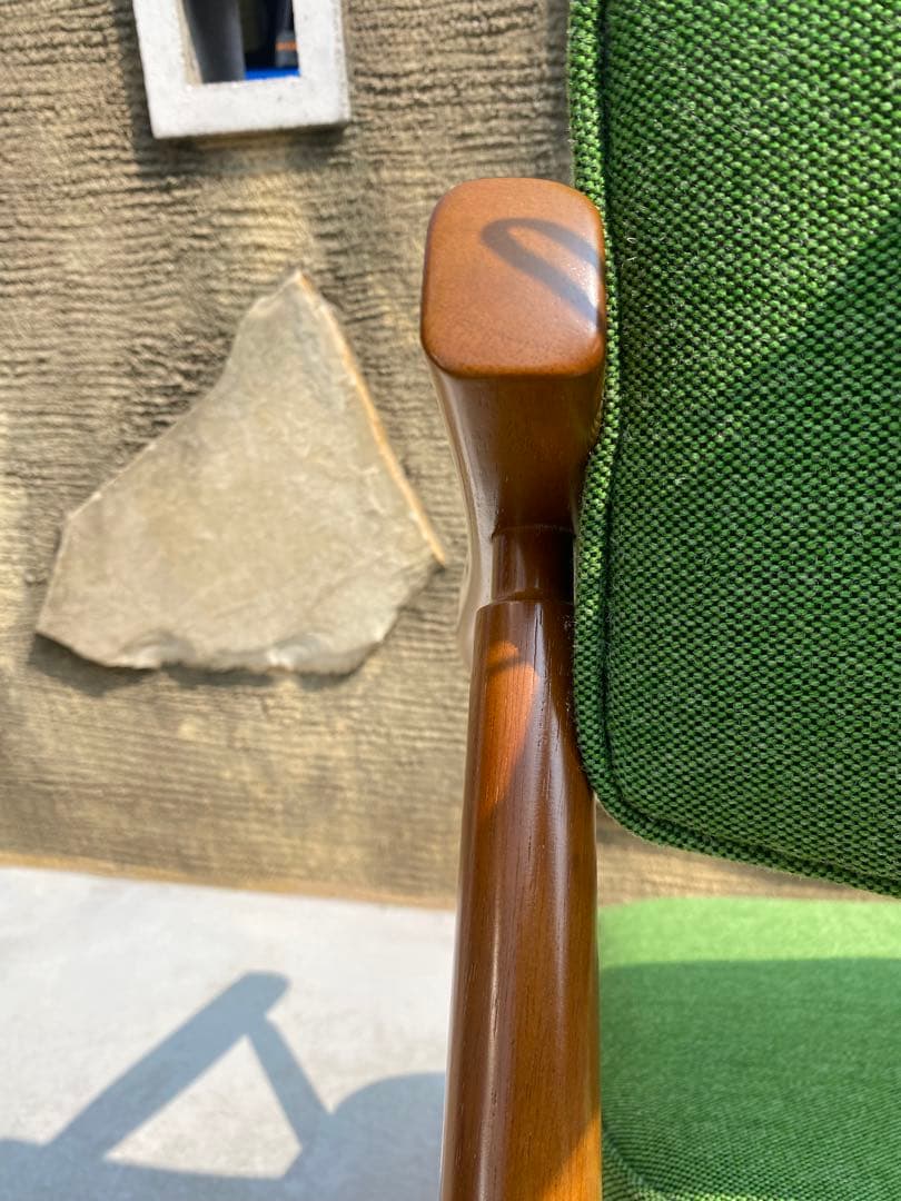 カリモク60 Dチェア　美品　タープグリーン　1脚