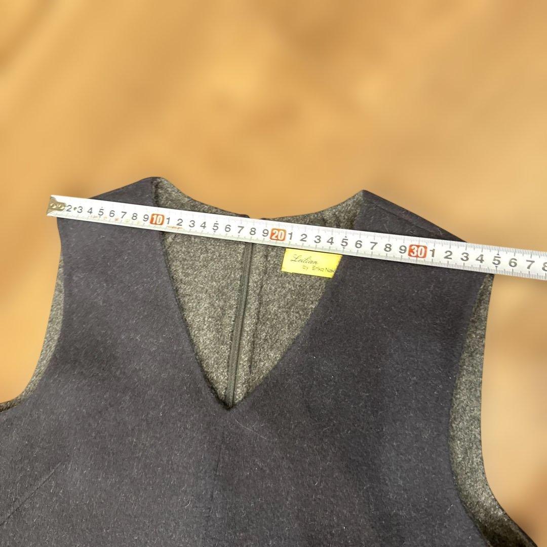 Leilian by Eriko Nakamura 紺色ジャンバースカート11号