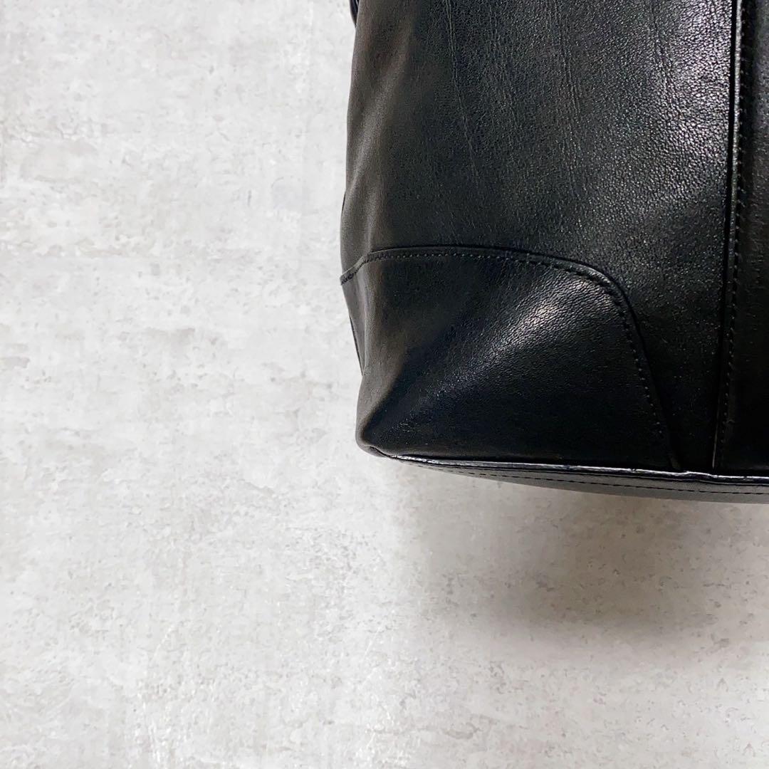 美品✨COACH コーチ トートバッグ 2way ショルダーバッグ A4収納 黒