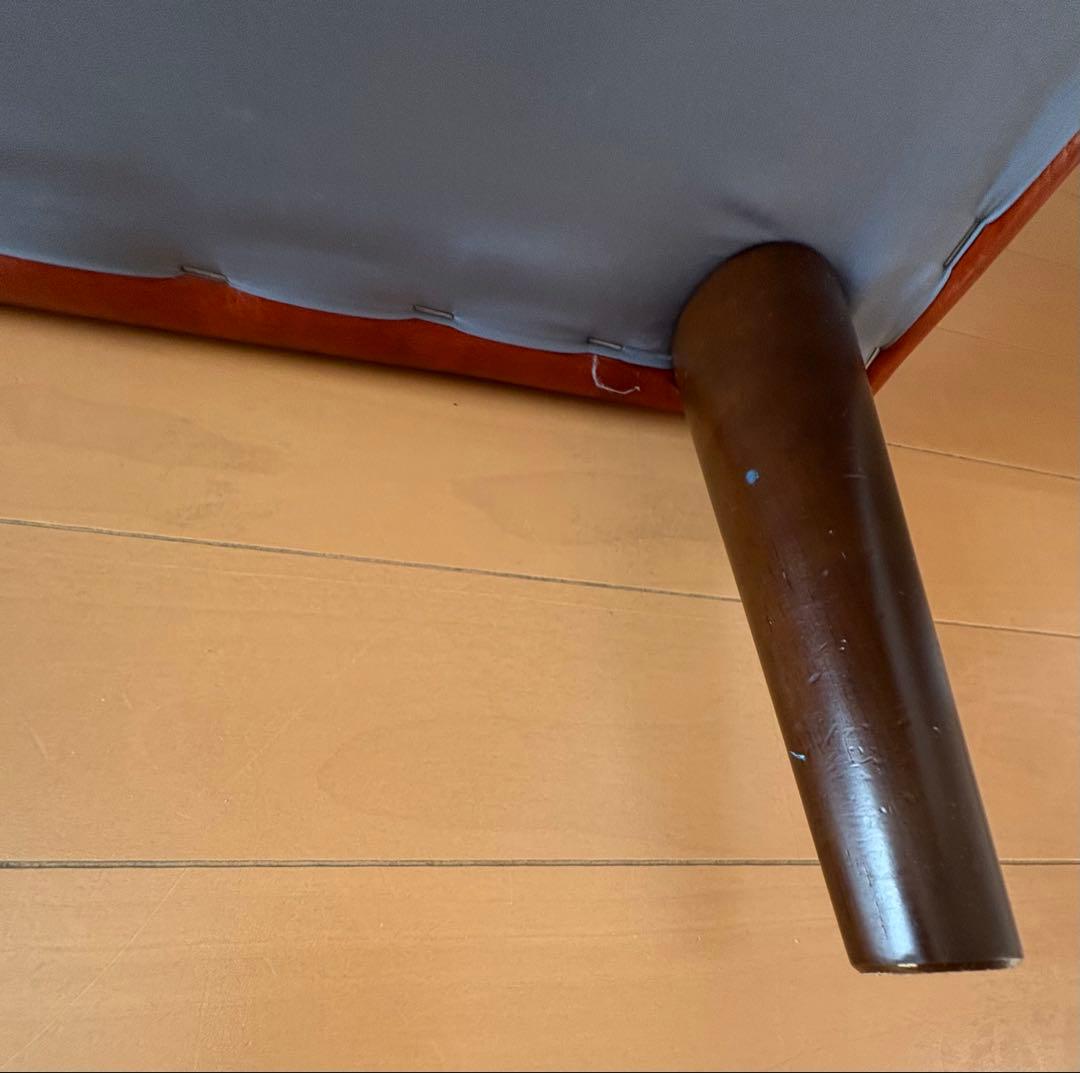 B-COMPANYクールベ 合成皮革 2人掛けソファ ミッドセンチュリー