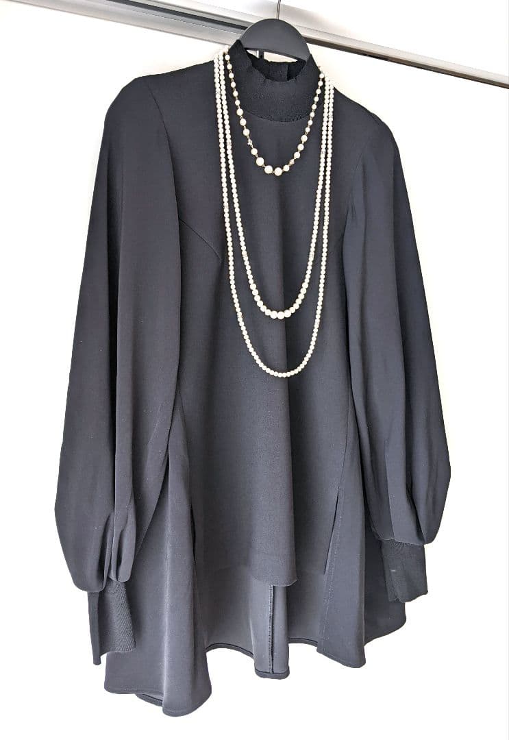 ENFOLD/エンフォルド　DOUBLECLOTH リブブラウス　ドゥーズィエム