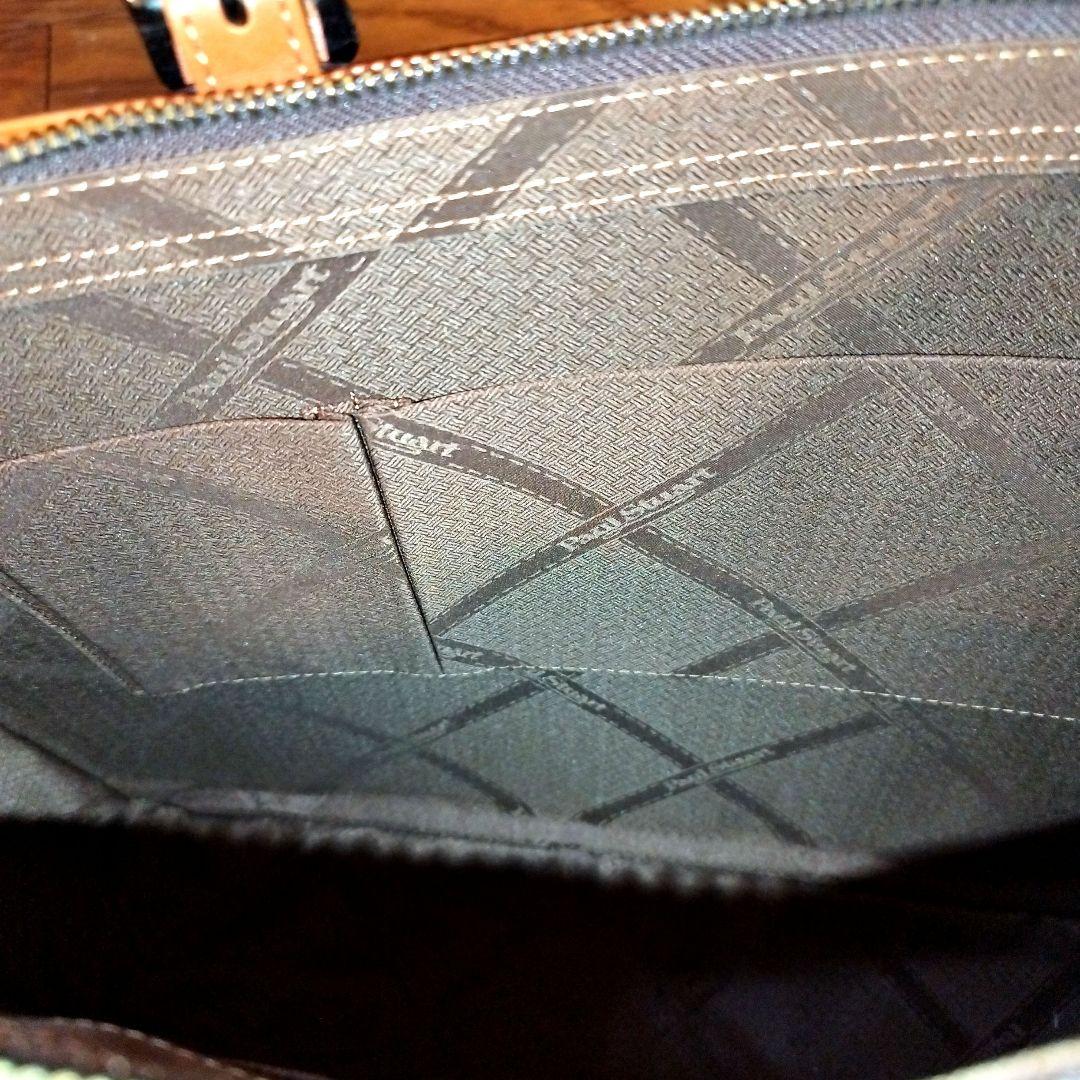 PaulStuart クロコダイル型押しレザートートバッグ