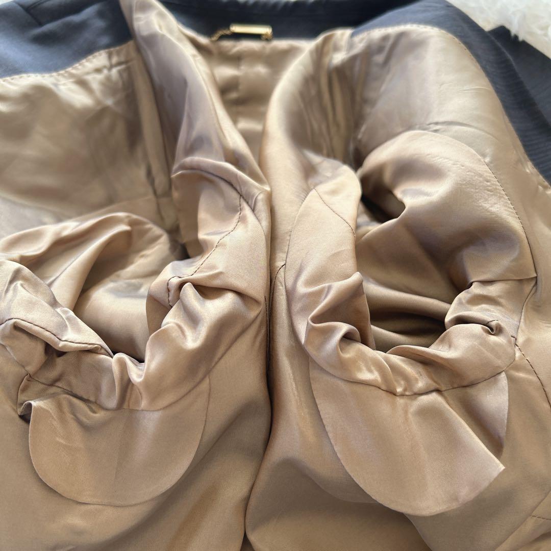 美品 ニューヨーカー チェルッティ 高級 スーツ 3点セット チェック 17