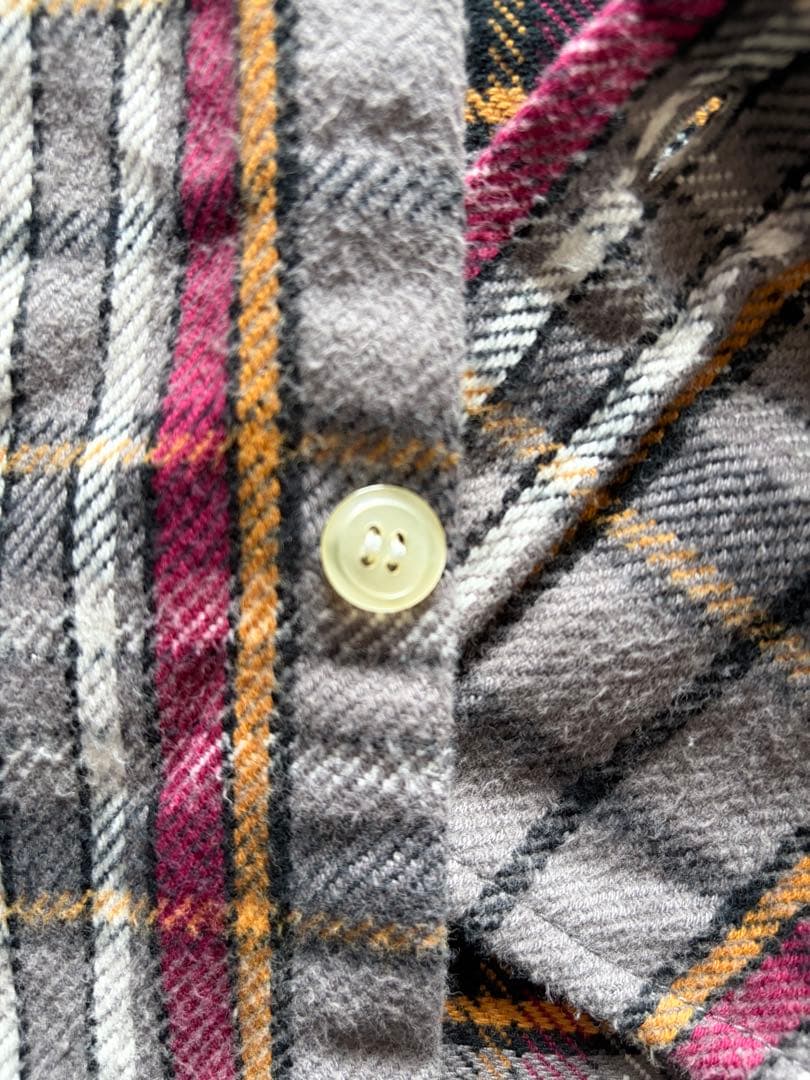 ビー】ナンバーナイン　フードネルシャツ　NUMBER(N)INE サイズ2