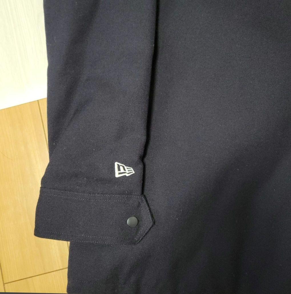 中古美品★New Era ネイビー Nロゴ ジャケット XLサイズ