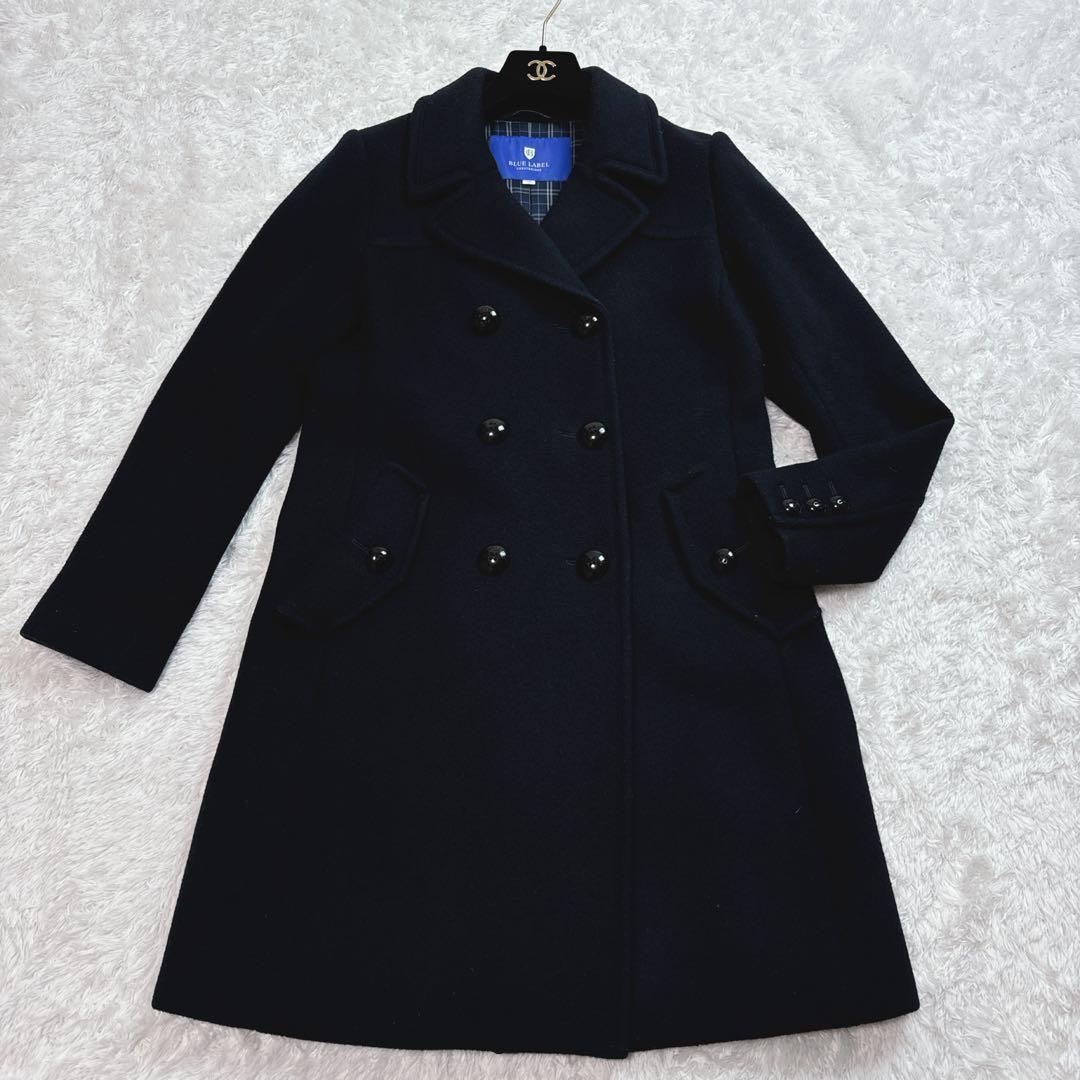 【極美品】ブルーレーベルクレストブリッジ ウール チェスターコート チェック M