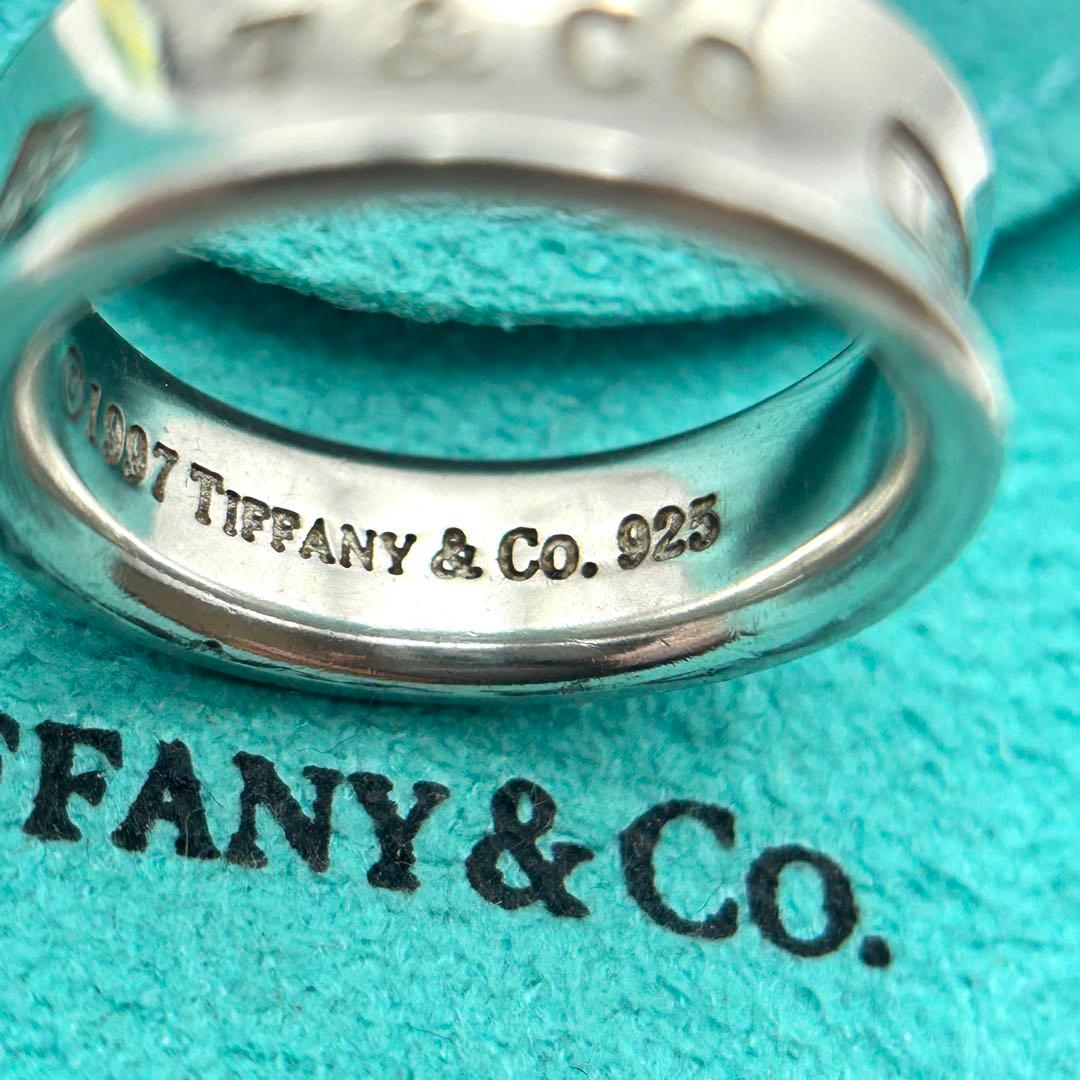 美品　ティファニー　ナロー　1837 リング　約18号　シルバー　925
