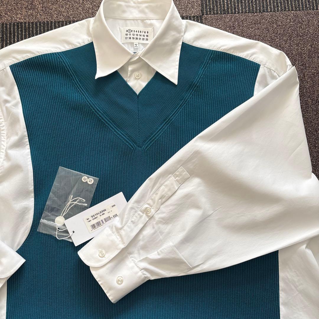 断捨離さま専用マルジェラ オーバーサイズニットドッキングシャツワンピース