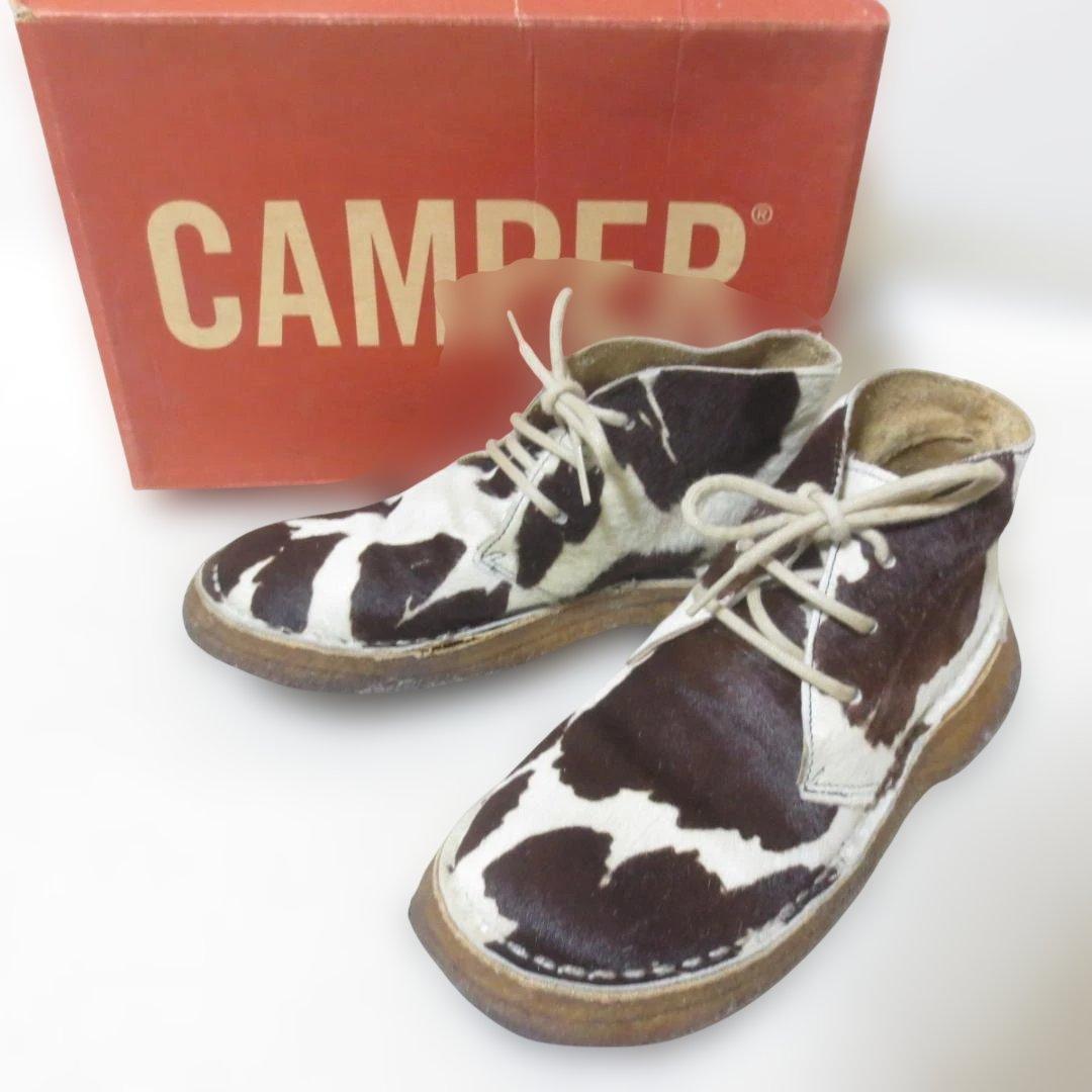 カンペール　ハラコ　アニマル柄　ショートブーツ　シューズ　靴　7　■　C186