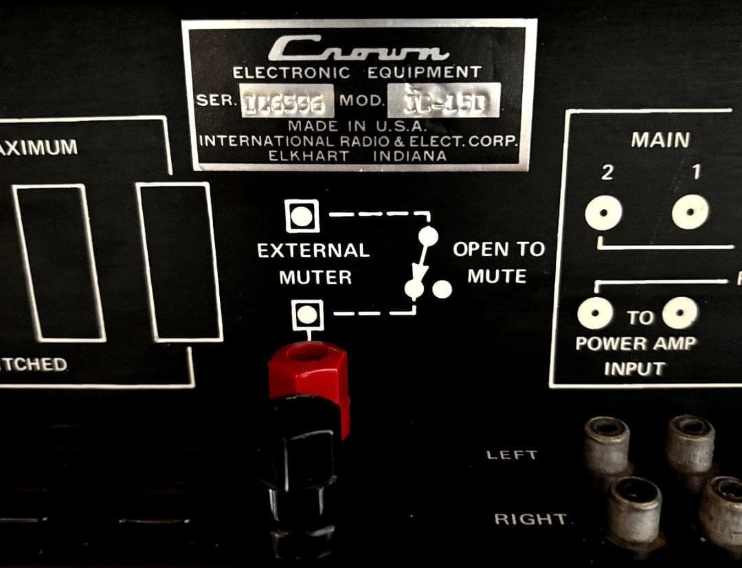 ★美品　Crown IC150　クラウン プリアンプ　マッキントッシュ　JBL