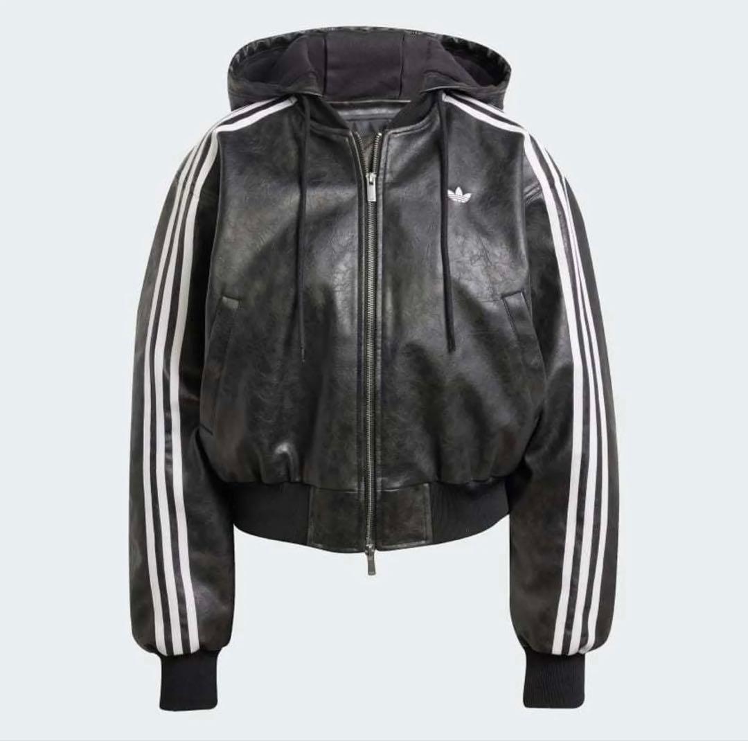 adidas レザー　アウター　　Ｌサイズ