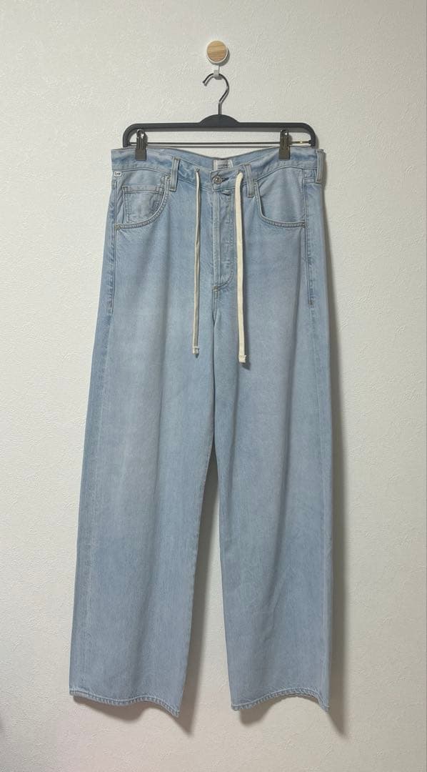 美品 CITIZENS OF HUMANITY ライトデニムイージーパンツ