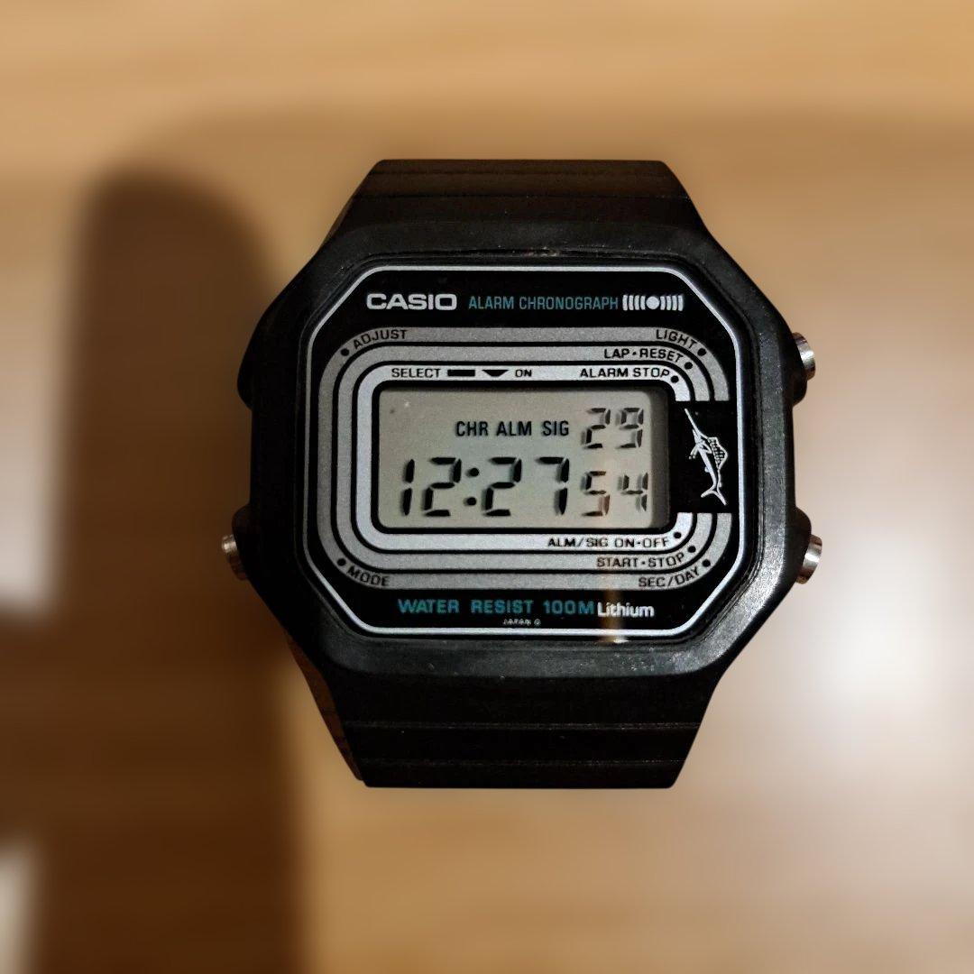 激レア　CASIO　カジキ　ダイバー　108　W-200　バンドなし