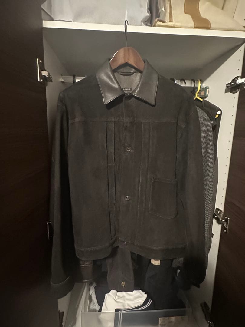 COMOLI シープスエード TYPE 1st ジャケット 2 ブラック