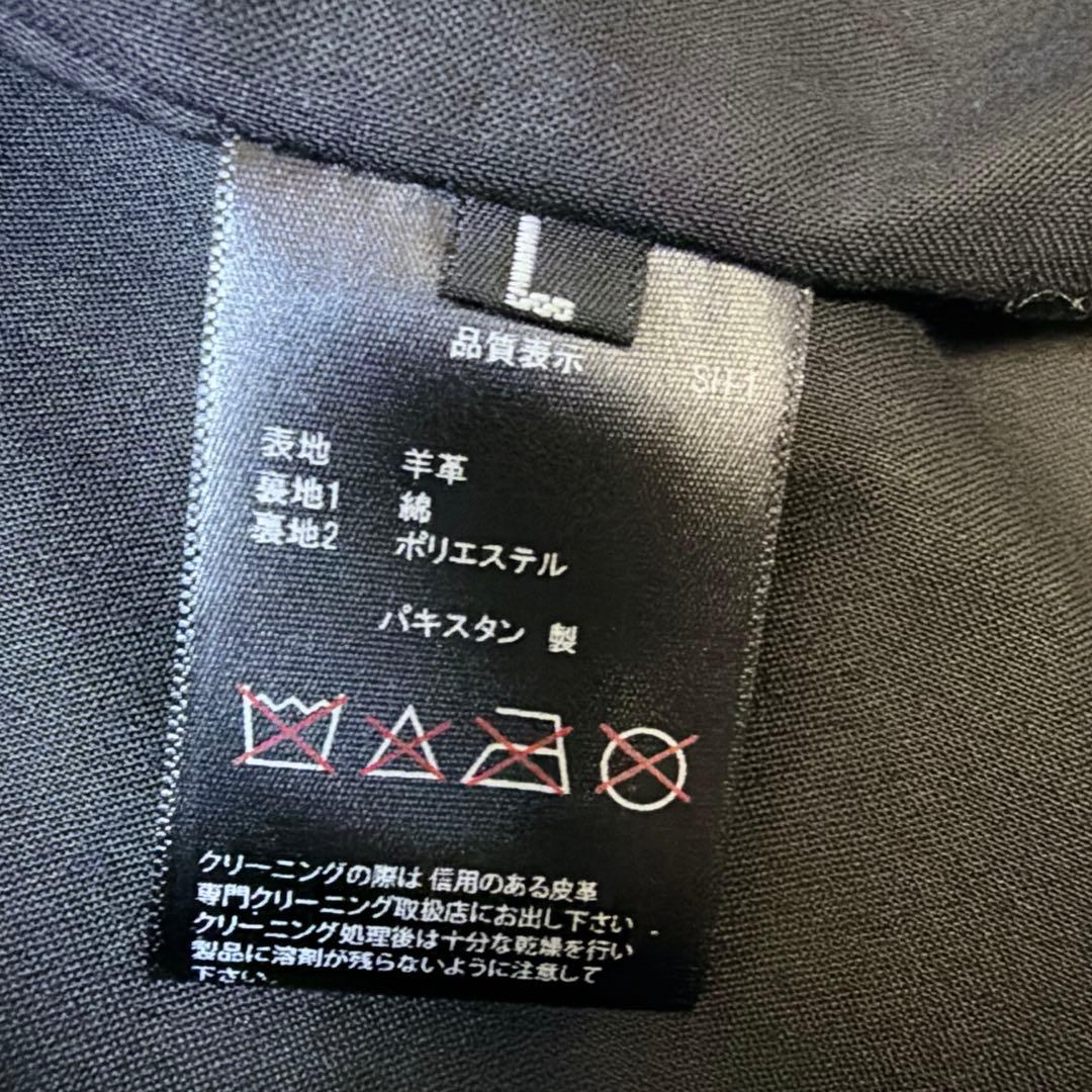 【極美品】 リューグーレザーズ ラムレザー シングルライダースジャケット L