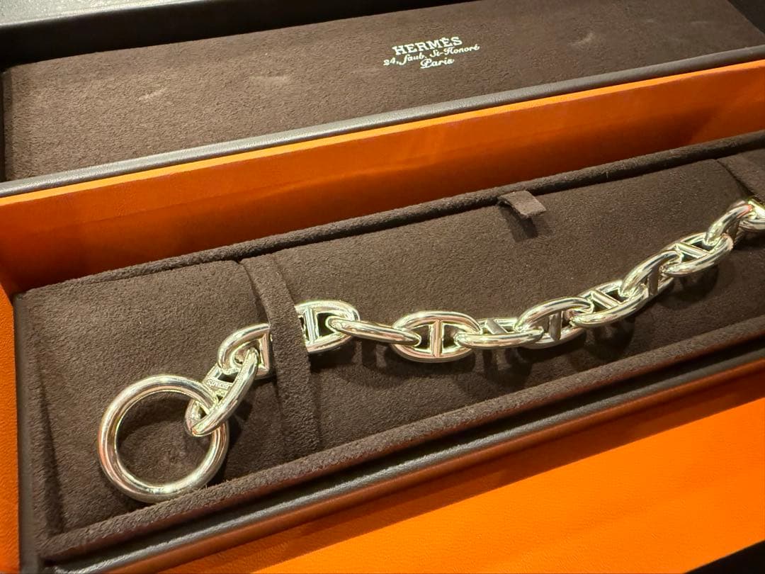HERMES シェーヌダンクル ブレスレット　GM 13コマ
