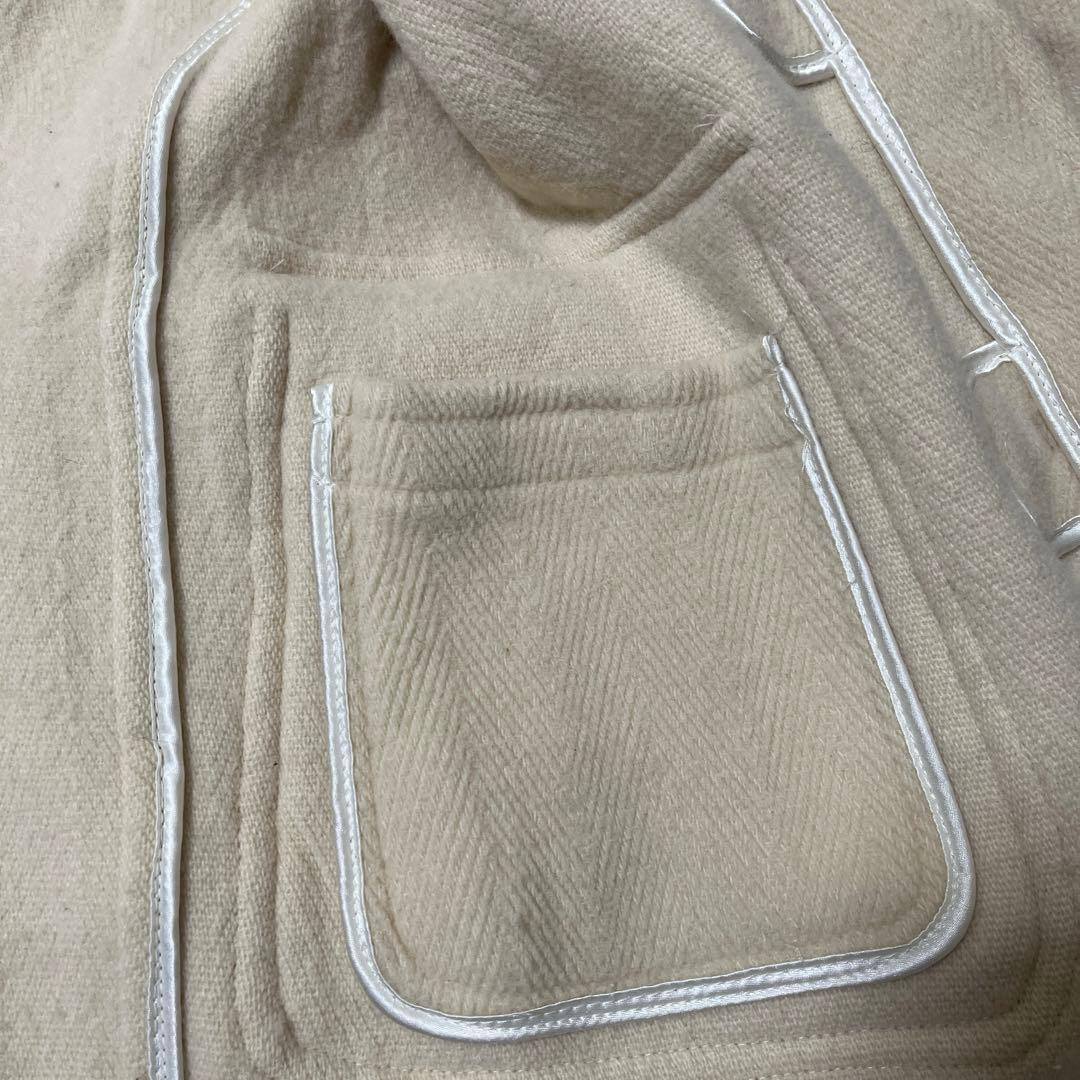 希少 グローバーオール ヘリンボーン　ダッフルコート L 白　美品