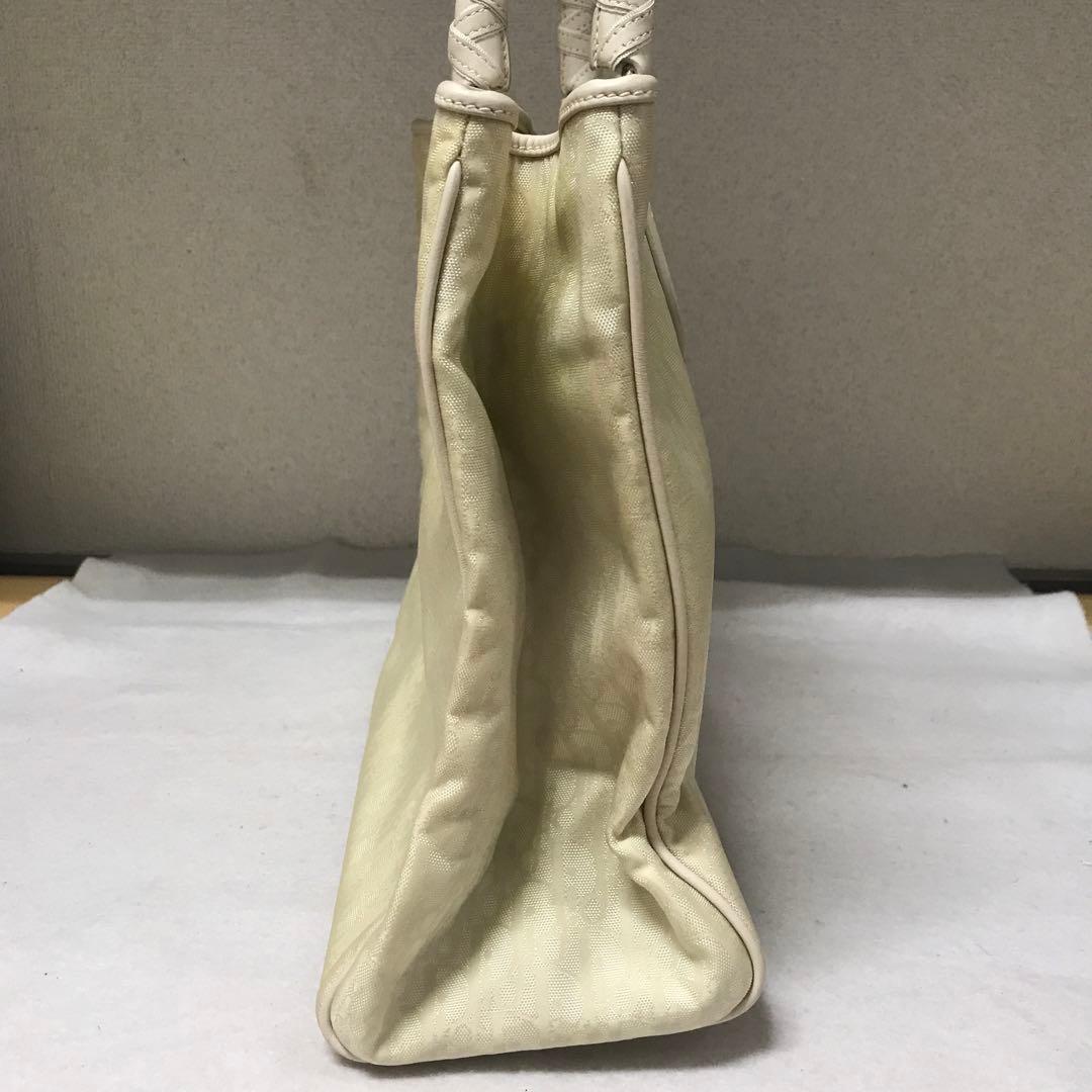 【レア・希少品】Christian Dior ホワイト トロッター柄ハンドバッグ
