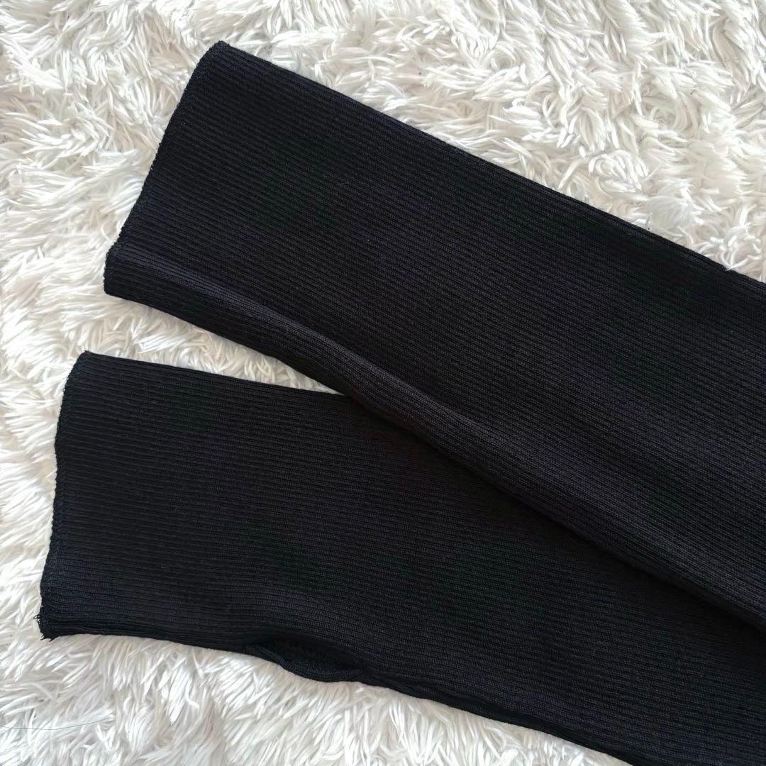 タグ付き未使用 Deuxieme Classe ribタートル 黒 23AW