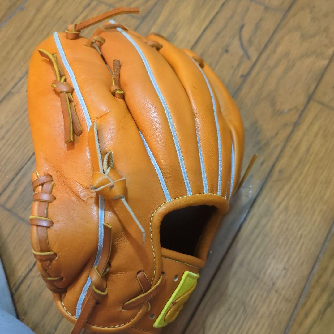 Donaiya 一般用軟式野球グローブ オレンジ