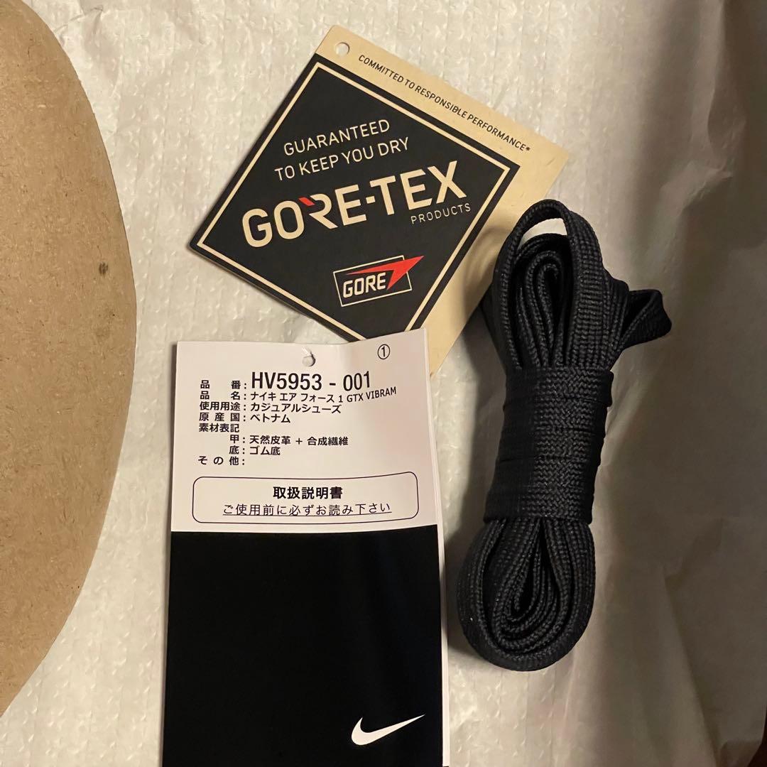 靴 NIKE AIR FORCE 1 GTX VIBRAM Black 27.0