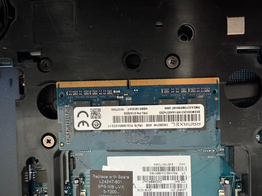 Windowsノート本体 HP probook 650 g4 corei5 7200U SSD 256GB