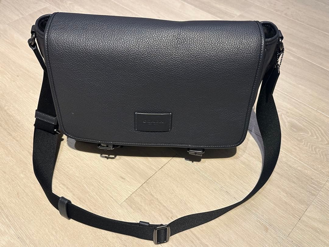 coach コーチ　ビジネスバッグ　紺色　ネイビー　美品　格安