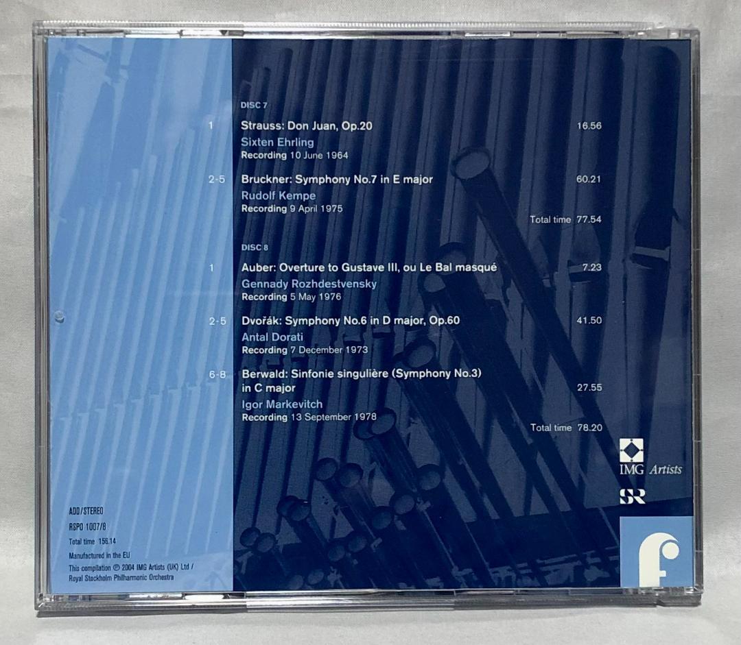 【自主制作盤】8CD-BOX ロイヤル・ストックホルム・フィル創立100周年記念