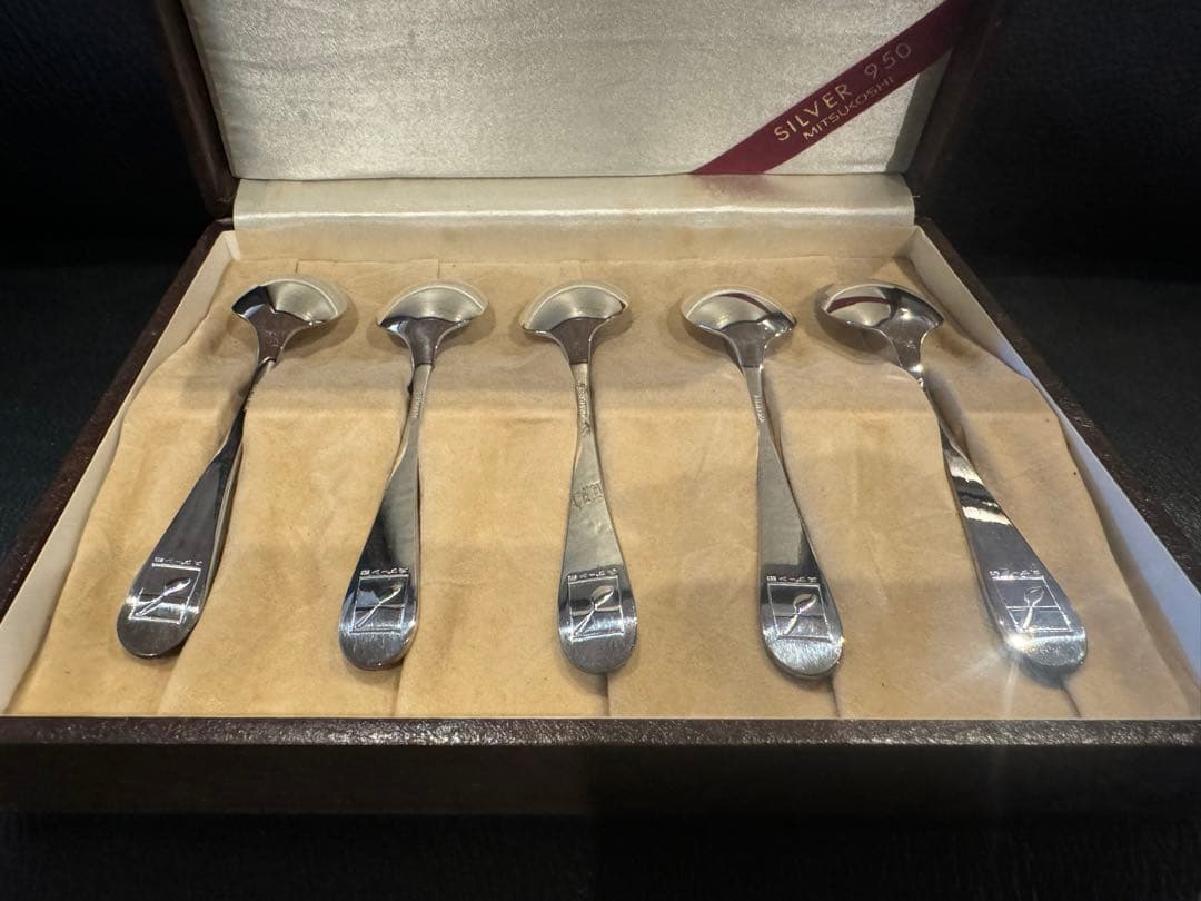 SILVER950 スプーン5本セット　純銀製　シルバー950