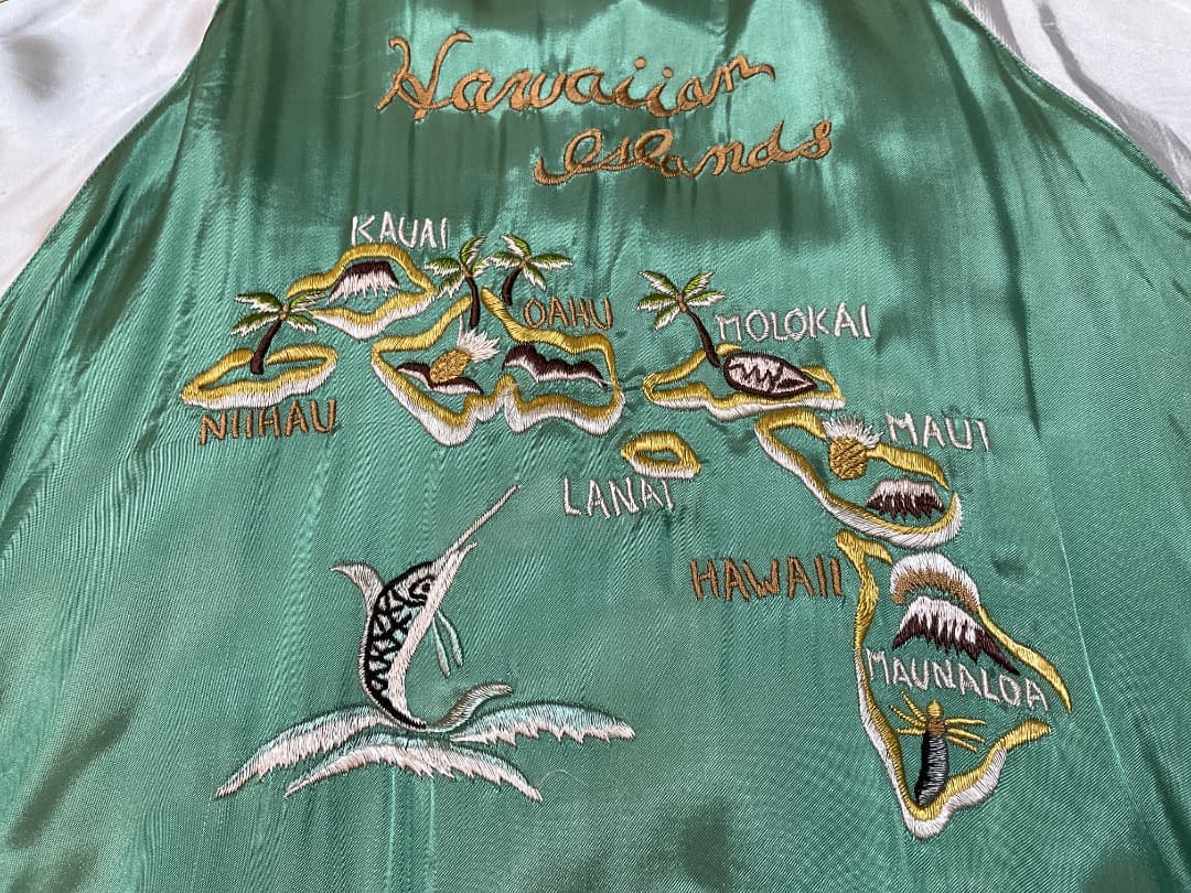 ウエアハウス リバーシブル スーベニア スカジャン ハワイマップ×龍 42