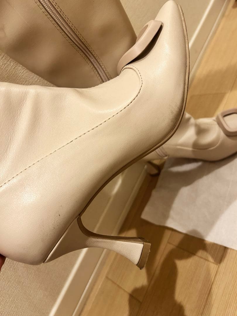 RoseMuse　fur attach stretch long boots