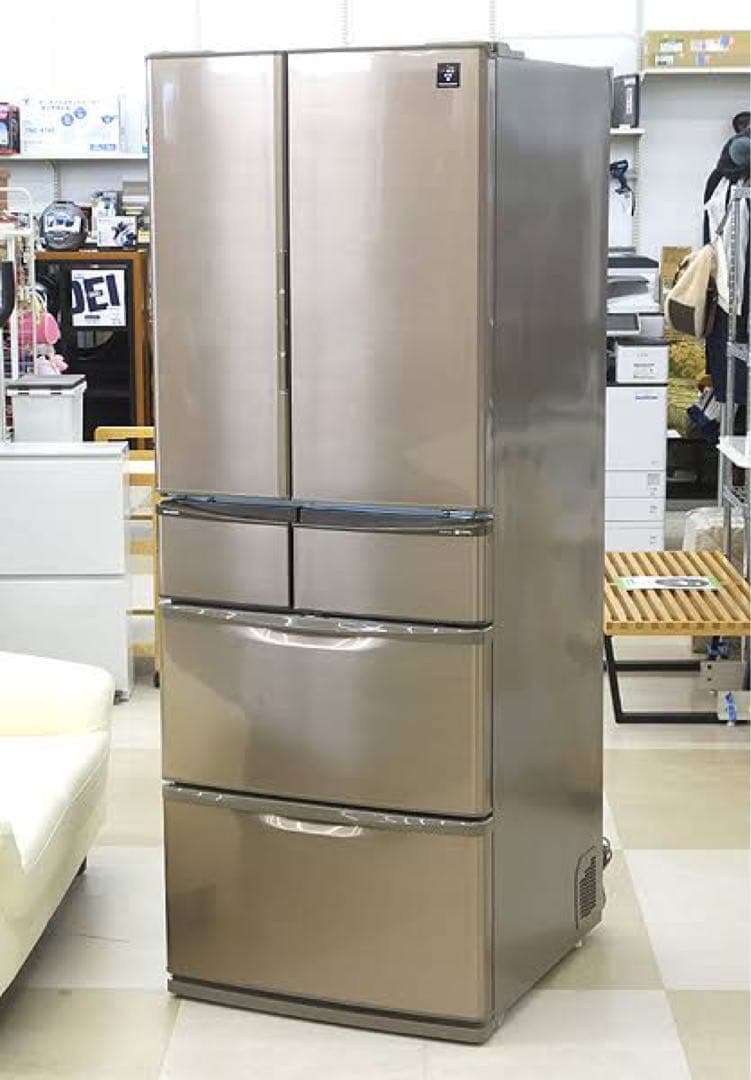 SJ-XF44X 冷蔵庫自動製氷440L6ドア冷凍冷蔵庫ノンフロン