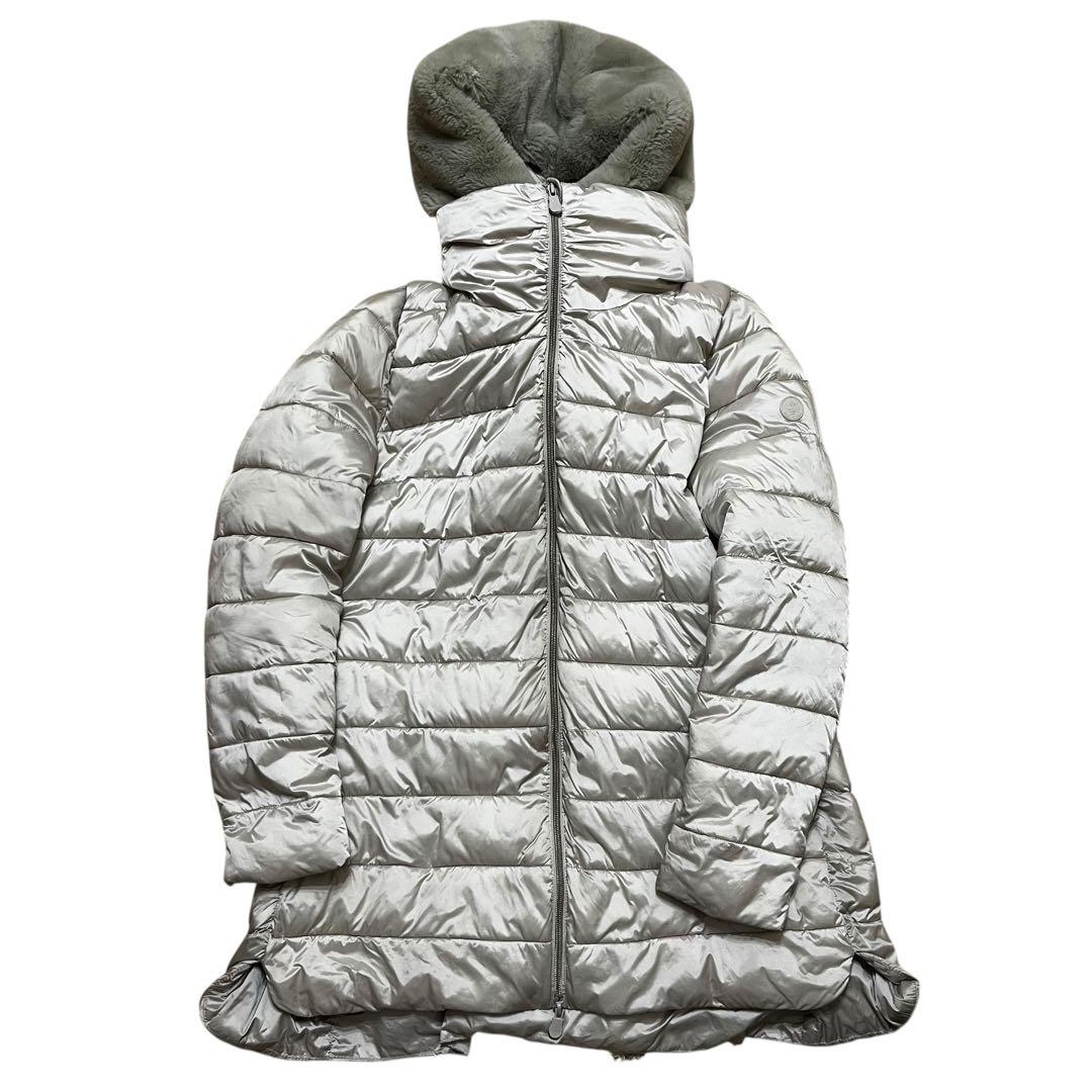 セーブザダック ダウンジャケット リバーシブル　ボア フルジップ