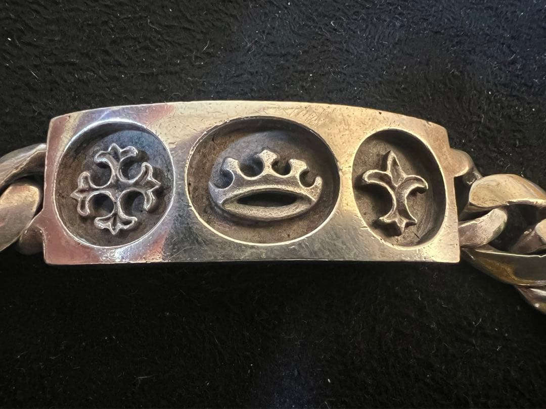 Ａ&Ｇ　エーアンドジー　シルバーIDクラウンブレスレッ