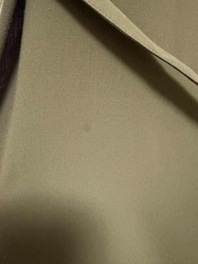 ISSEY MIYAKE オリーブ色ノースリーブワンピース