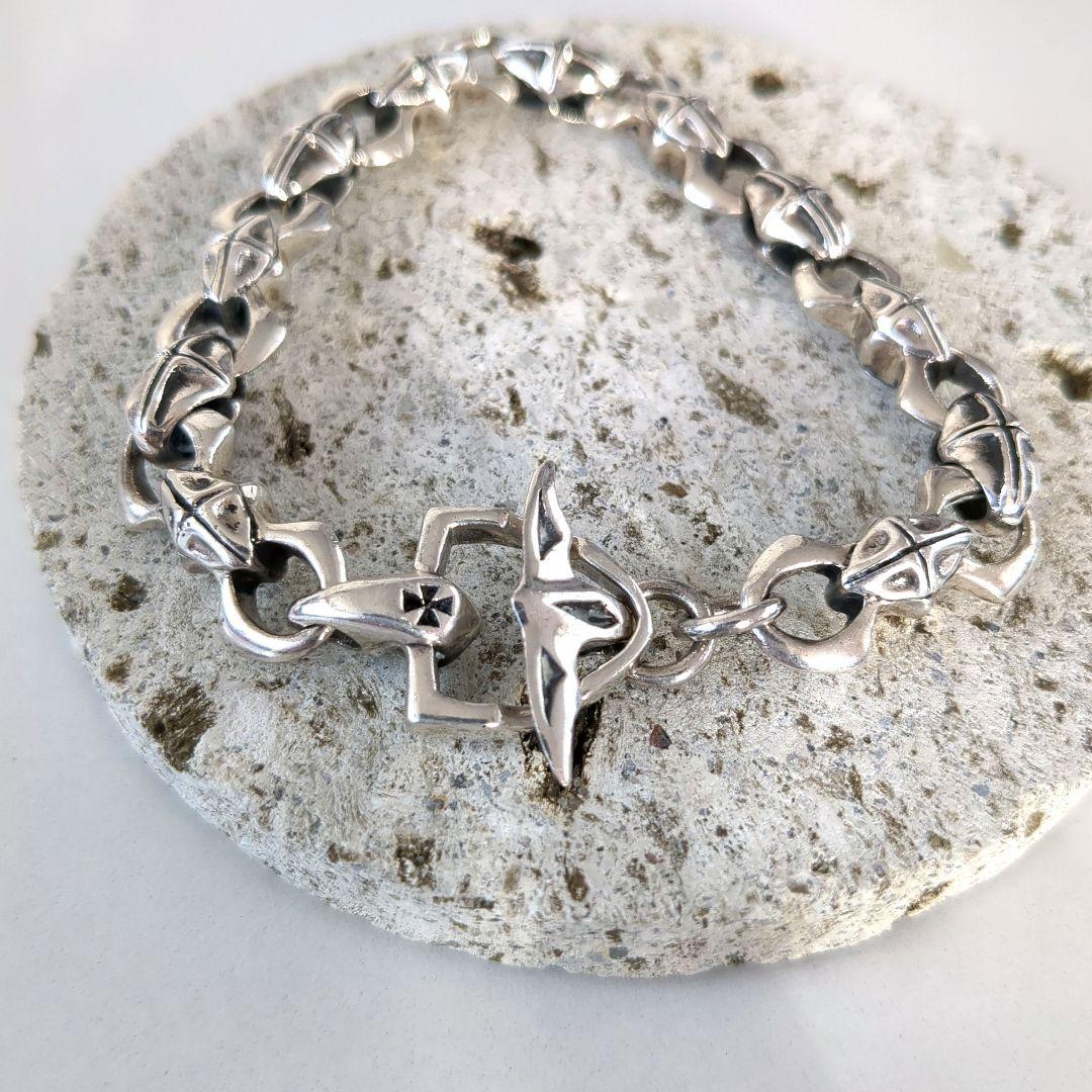 ヴィンテージ*925*チェーン　ブレスレット/バングル　シルバー