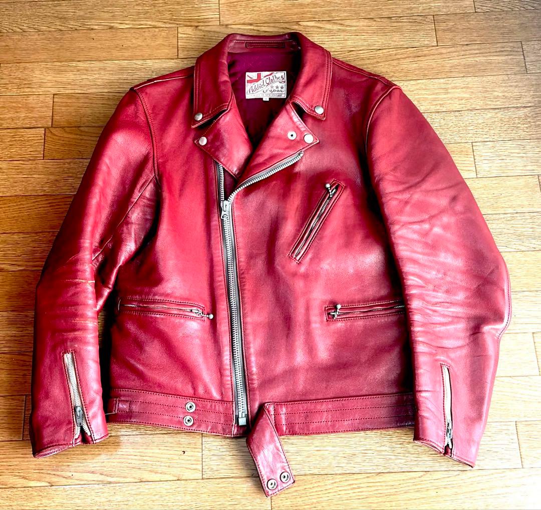 アディクトクローズ　廃盤品　ワインレッド　日本製　サイズ40 茶芯