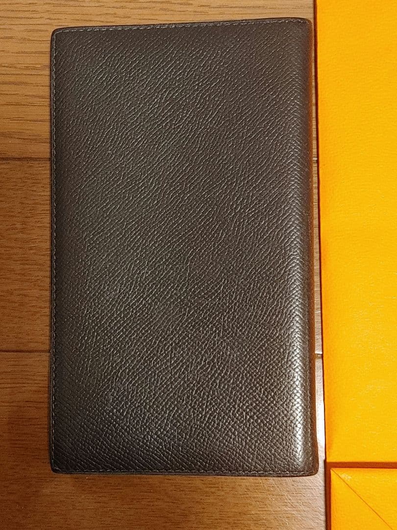 HERMES　エルメス 手帳カバー ヴォーエプソン 黒