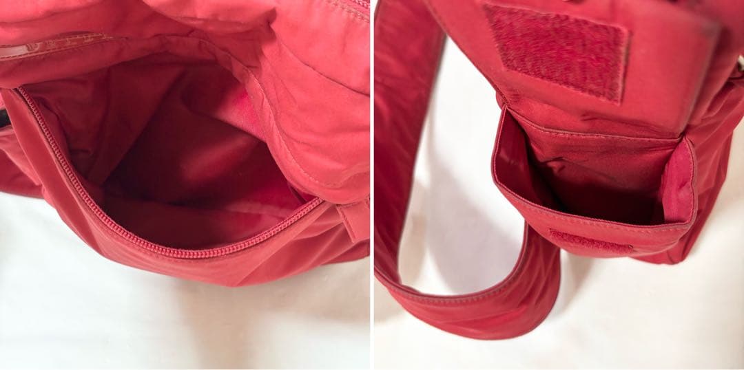 希少カラー✨プラダスポーツ・ボディバッグ ショルダーバッグ斜め掛け 赤 カード付