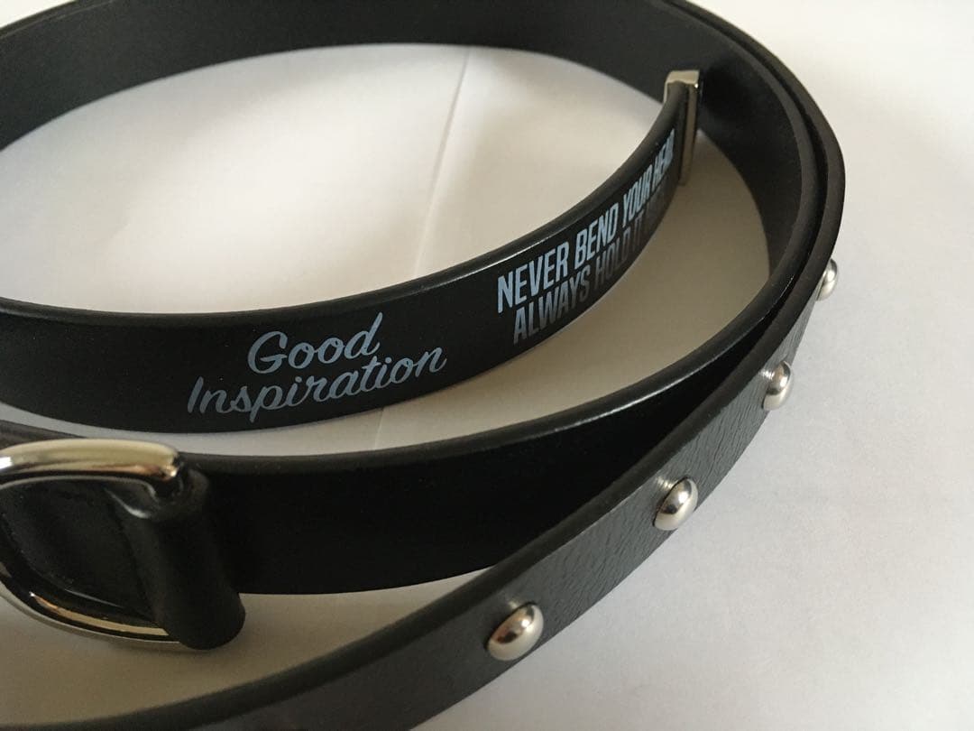 ミハラヤスヒロ×GU レザーロングナローベルト 黒 新品未使用