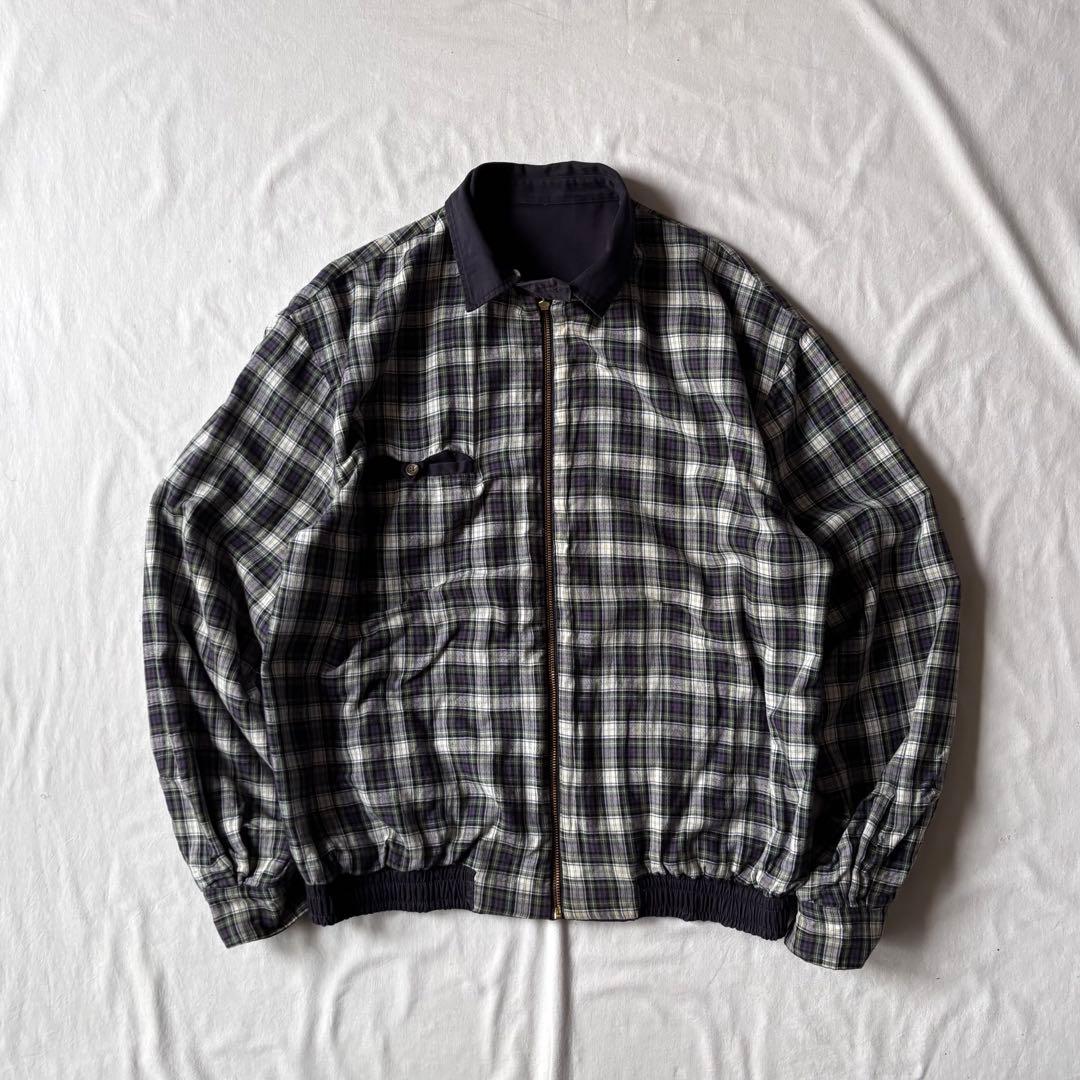 [名作] 90s POLO by RL 2way コットンスイングトップ 茄子紺