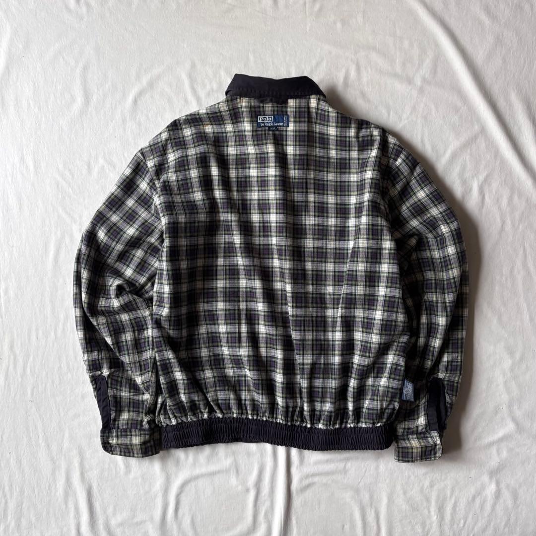 [名作] 90s POLO by RL 2way コットンスイングトップ 茄子紺