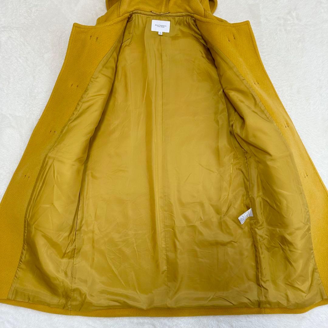 極美品✨ビューティーユース ユナイテッドアローズ ダッフルコート イエロー L