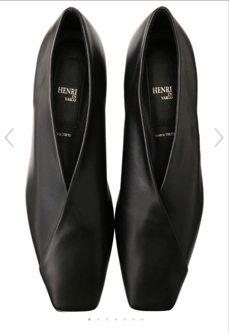 HENRI EN VARGO SOPHIA スクエアトゥフラットシューズ