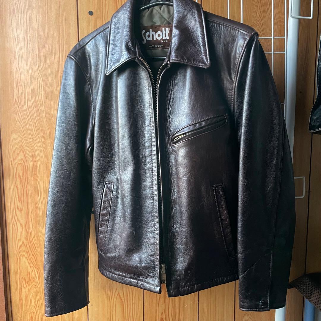 ショット　Schott シングルライダースジャケットAT101？