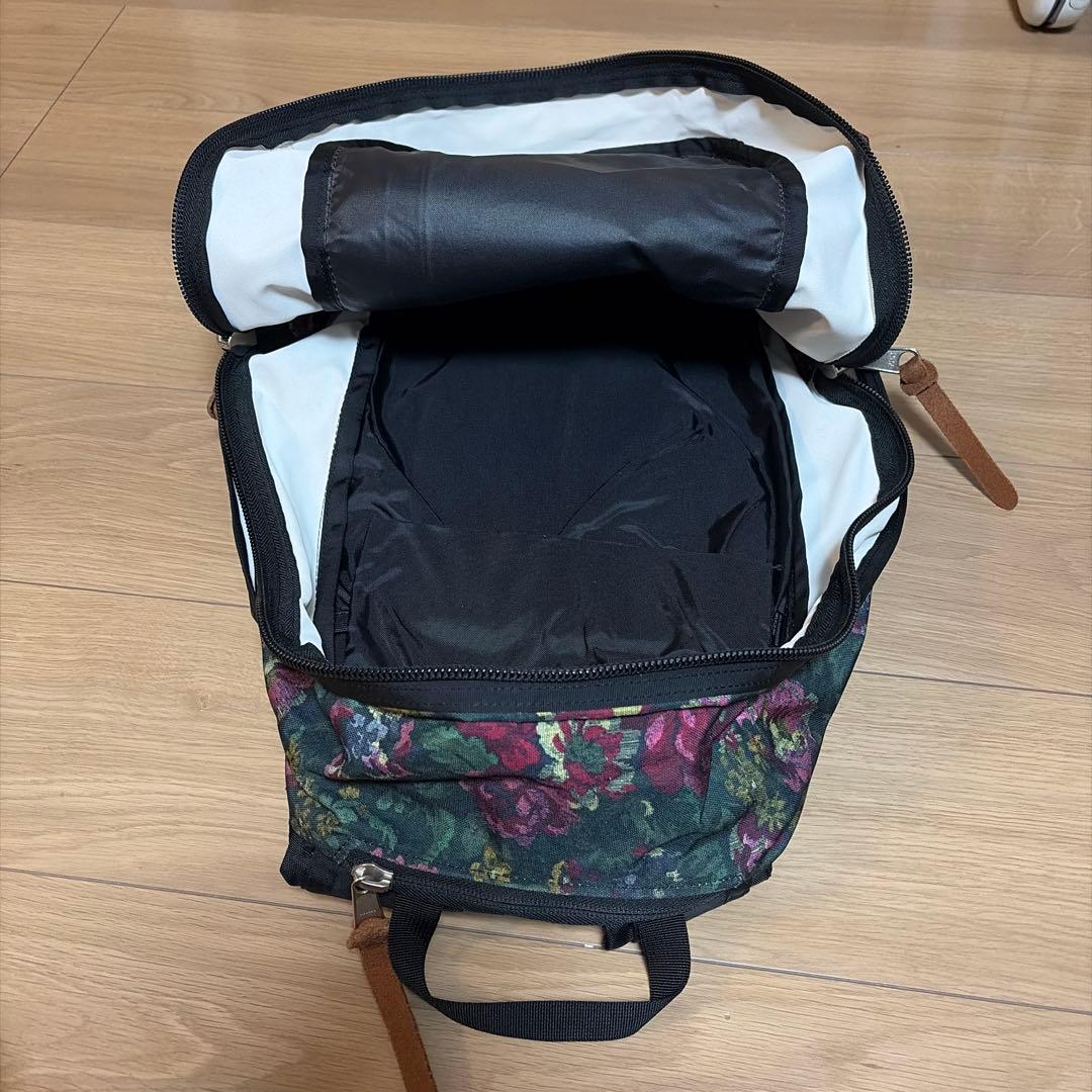 GREGORY 花柄リュック ダークグリーン